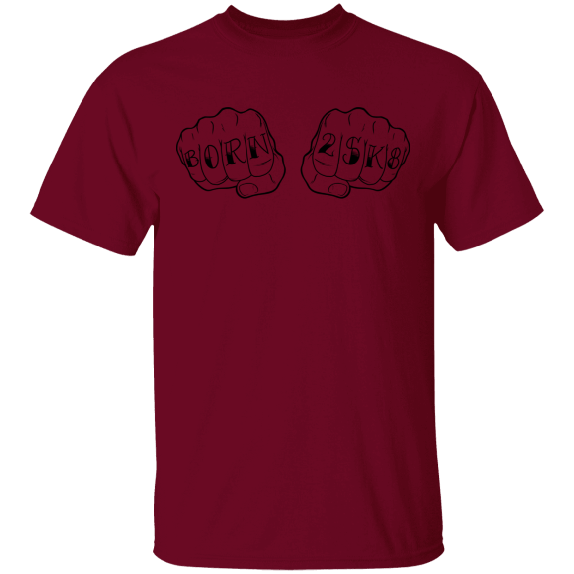 Born 2SK8 To Skateboard Knuckles T-Shirt