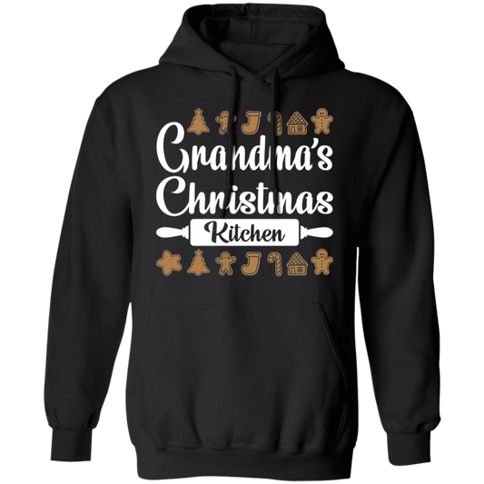 Grandma's Christmas Kitchen Gingerbread Cookies Pullover Hoodie