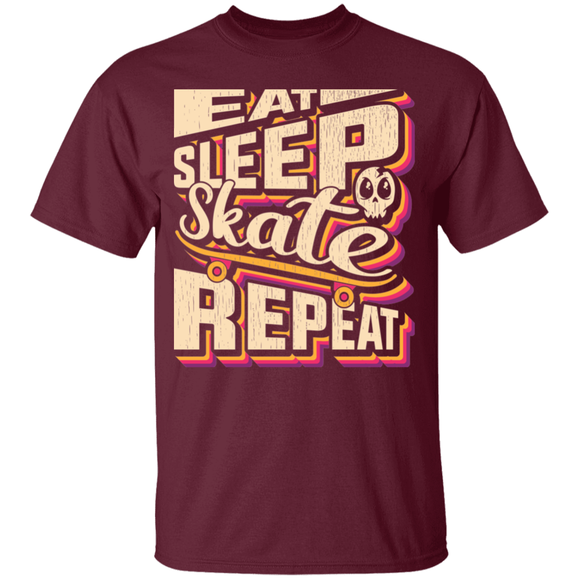 Eat Sleep Skate Repeat Skateboard Skateboarding Youth T-Shirt