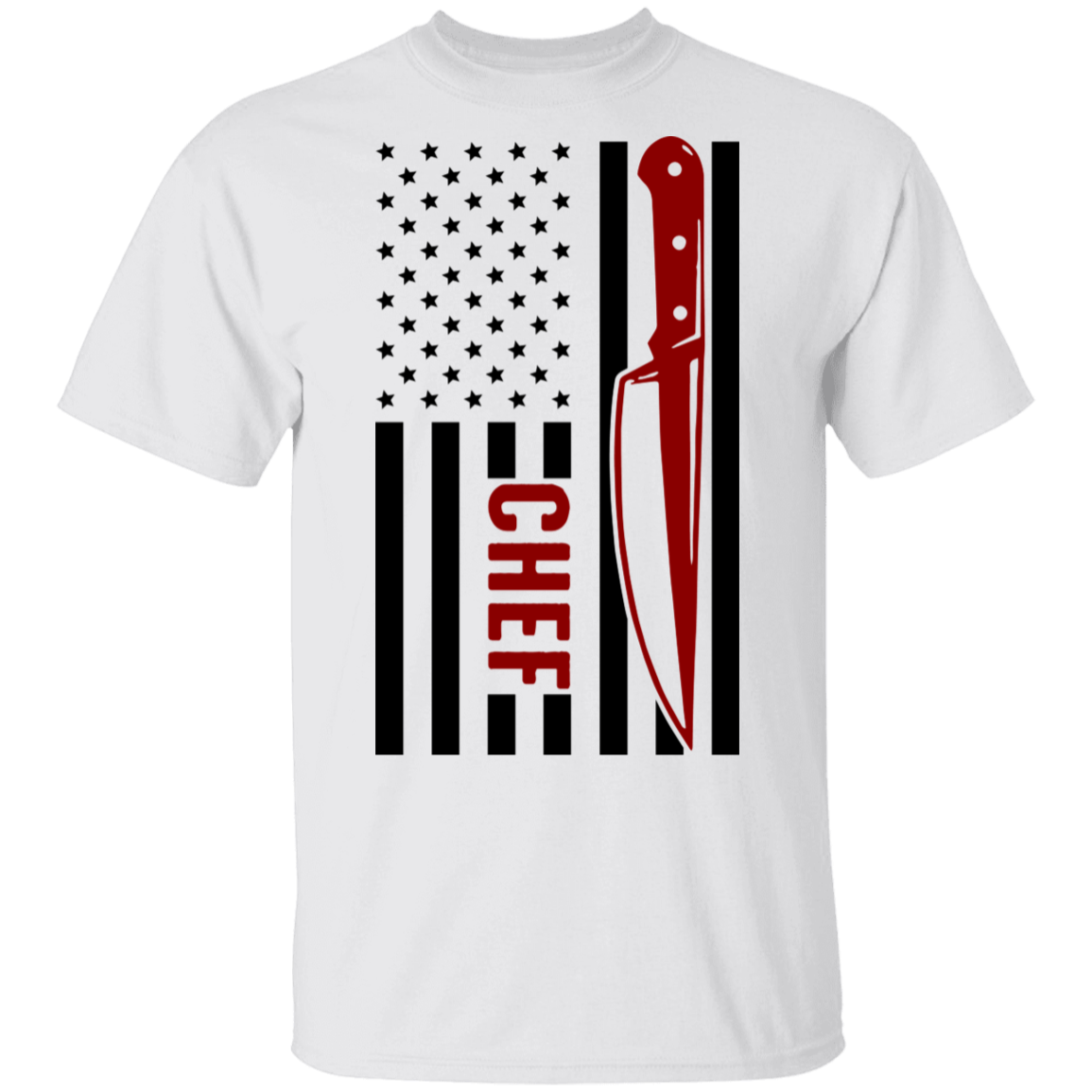 Chef American Flag Cooking T-Shirt
