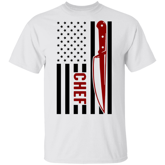 Chef American Flag Cooking T-Shirt