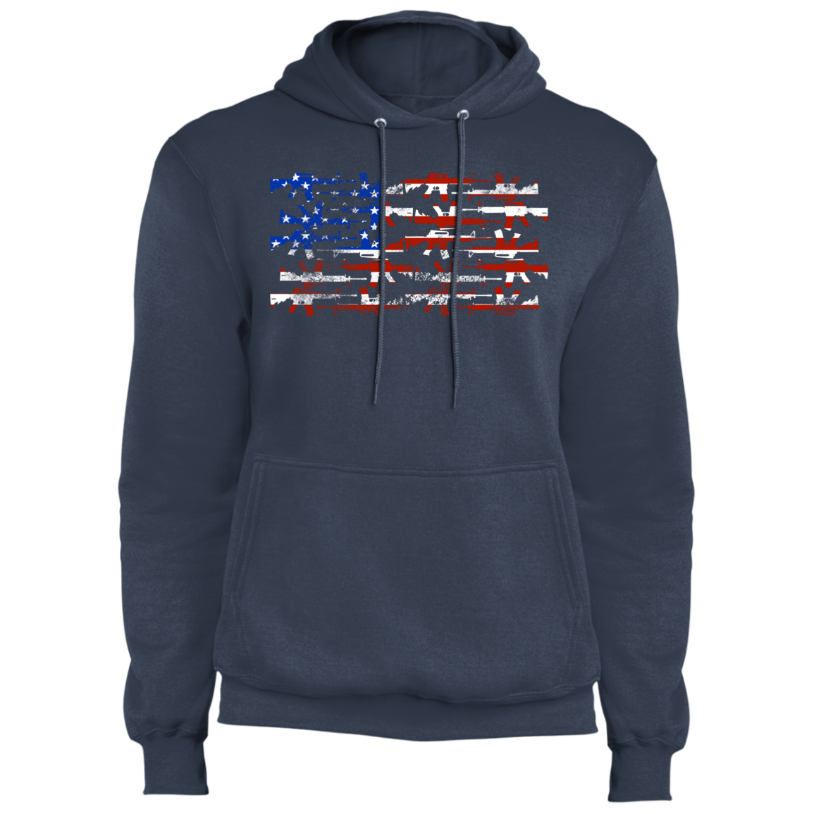 Firearm American Flag Pullover Hoodie