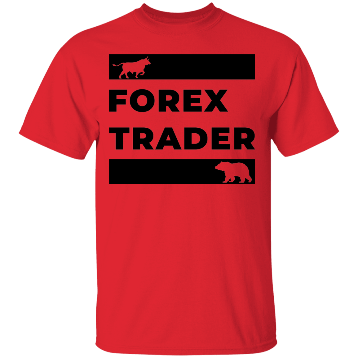Forex Trader Bull Bear Technical Analysis T-Shirt