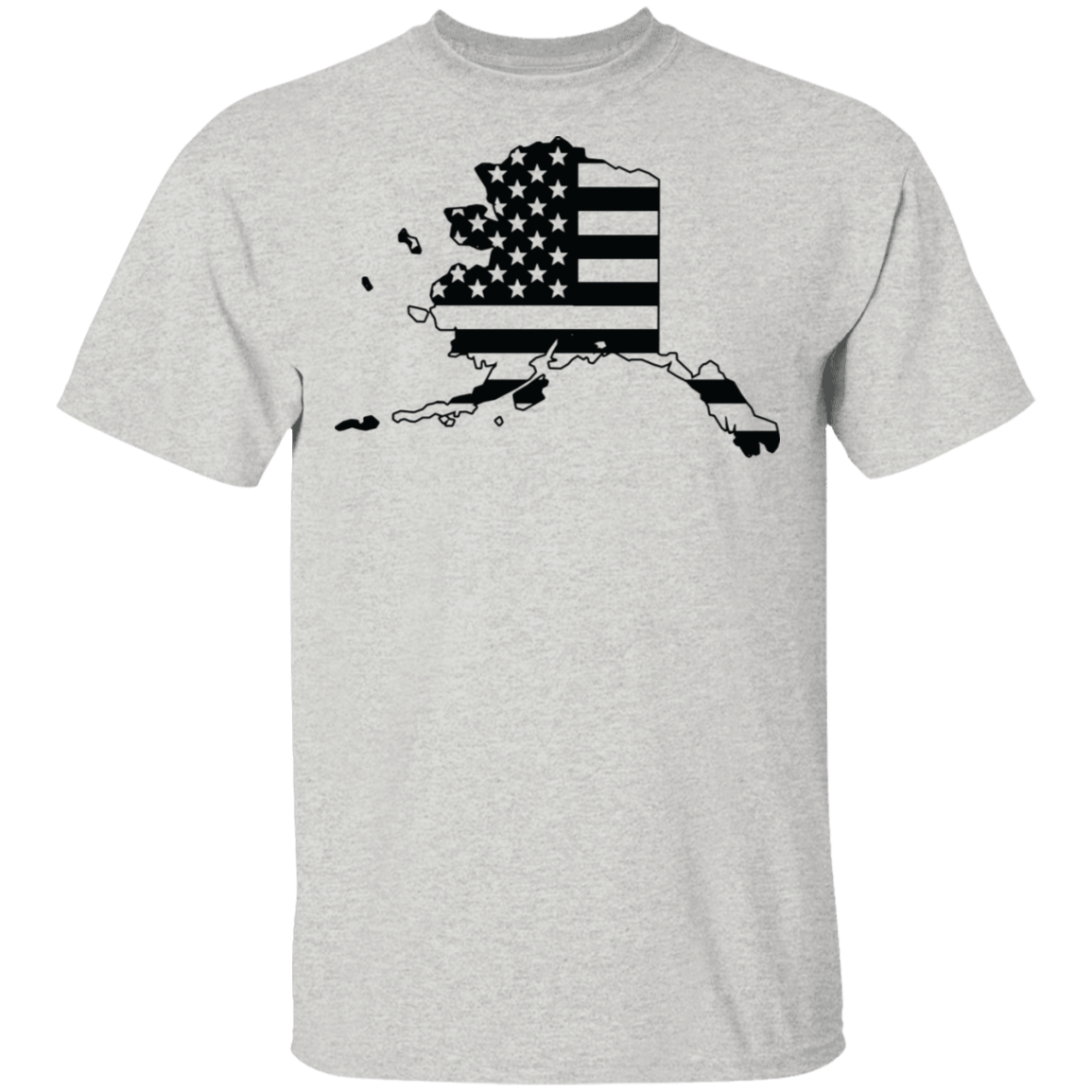 Alaska AK State American Flag Pride T-Shirt