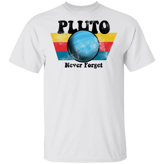 Men's Space Planet Pluto Vintage 80s T-Shirt