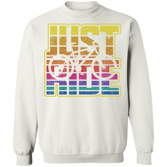 Just Ride Biking Mountain Bike Crewneck Sweatshirt