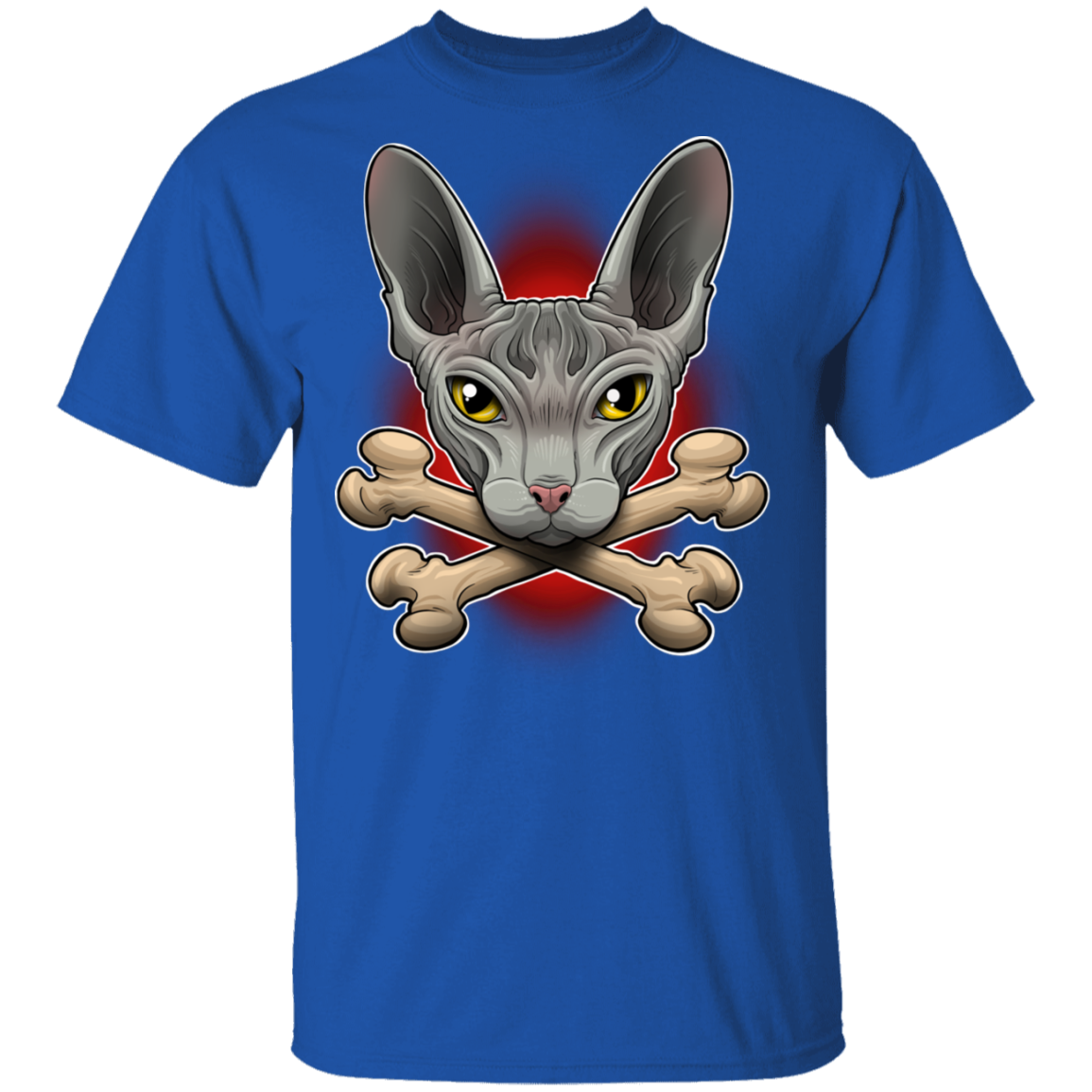 Hairless Cat Crossbones T-Shirt