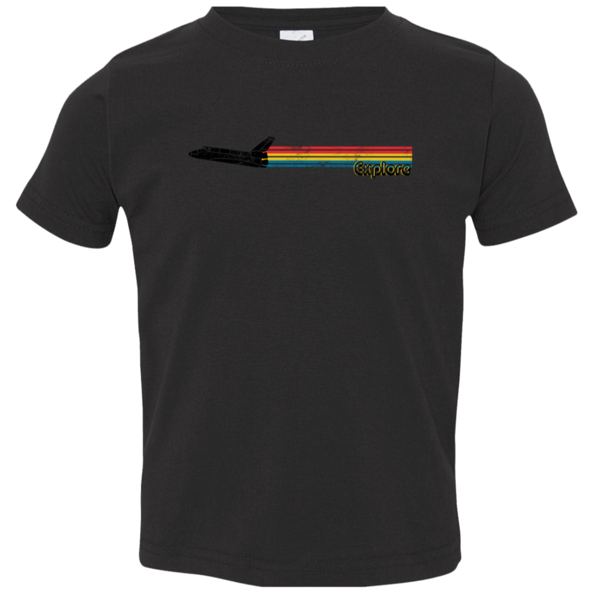 Toddler Space Rocket Ship Explorer Jersey T-Shirt