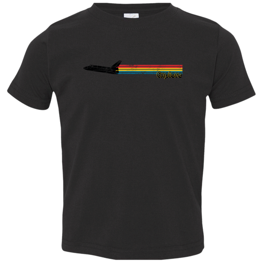 Toddler Space Rocket Ship Explorer Jersey T-Shirt