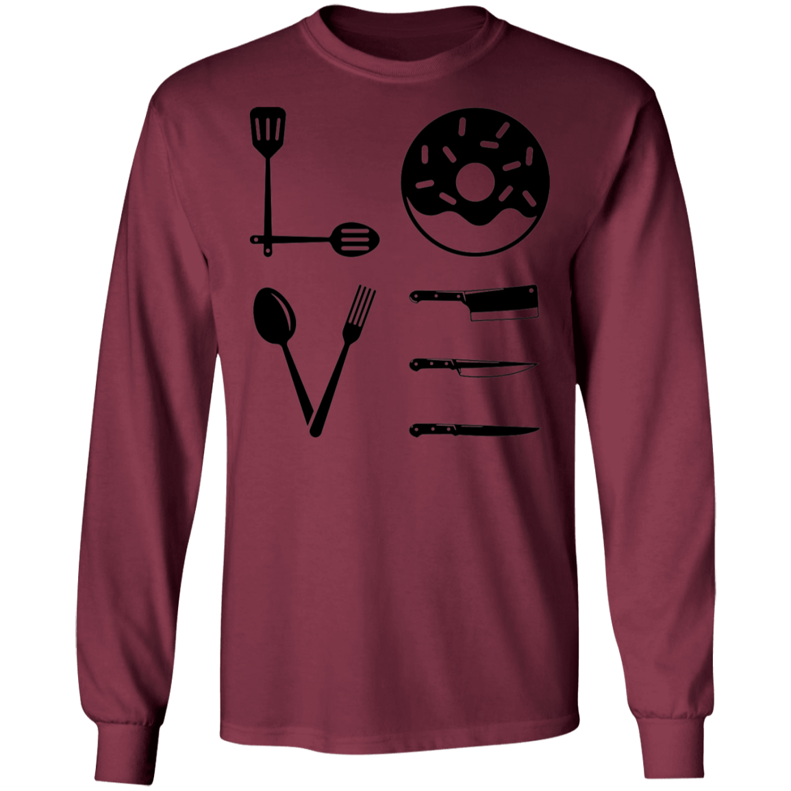 Love Cooking Chef Long Sleeve T-Shirt
