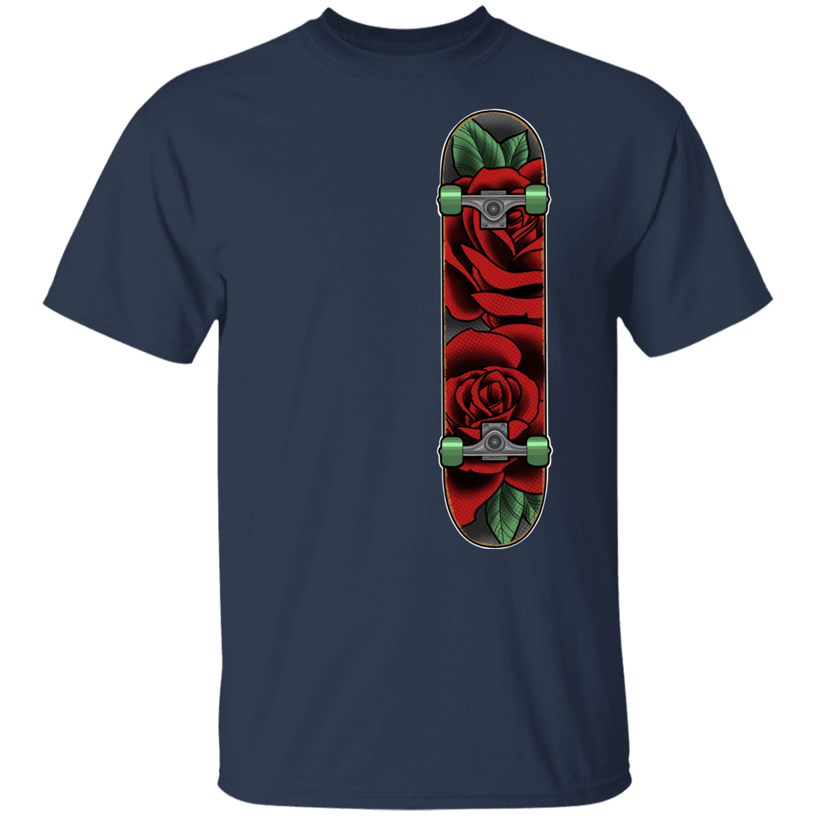 Rose Classic Skateboard Skateboarder Youth T-Shirt