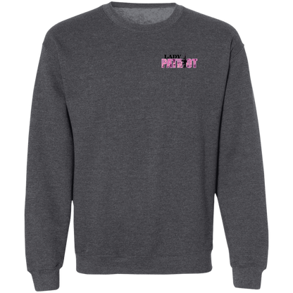 Lady Patriot 1776 American Bald Eagle Double Sided Crewneck Sweatshirt