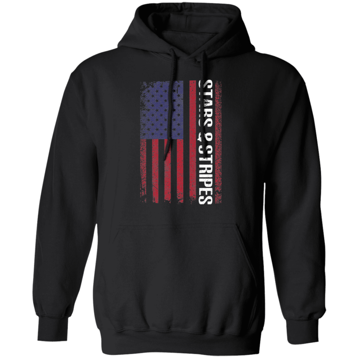 Stars & Stripes American Flag USA  Pullover Hoodie