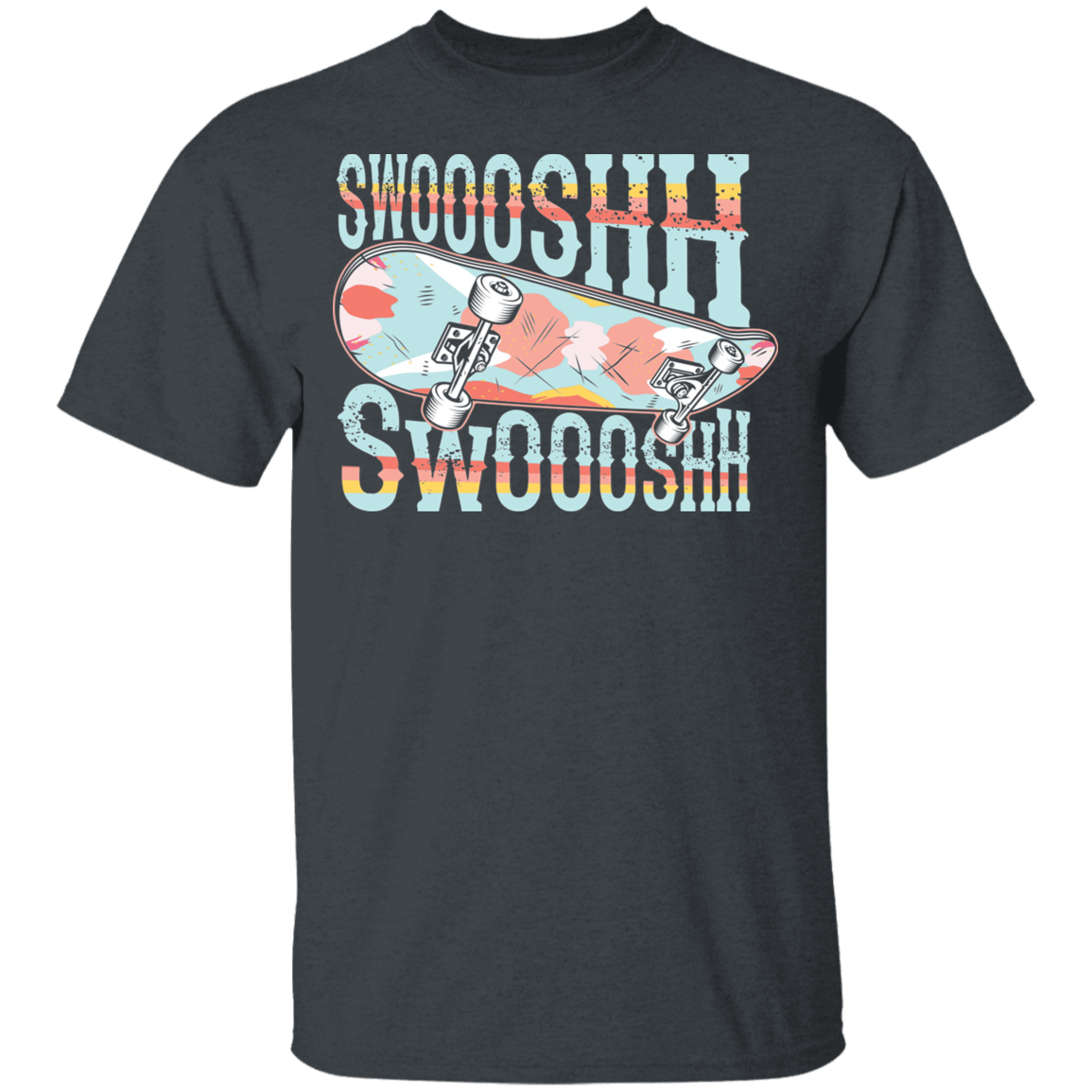 Swoosh Swoosh Skateboarding Skateboarder T-Shirt