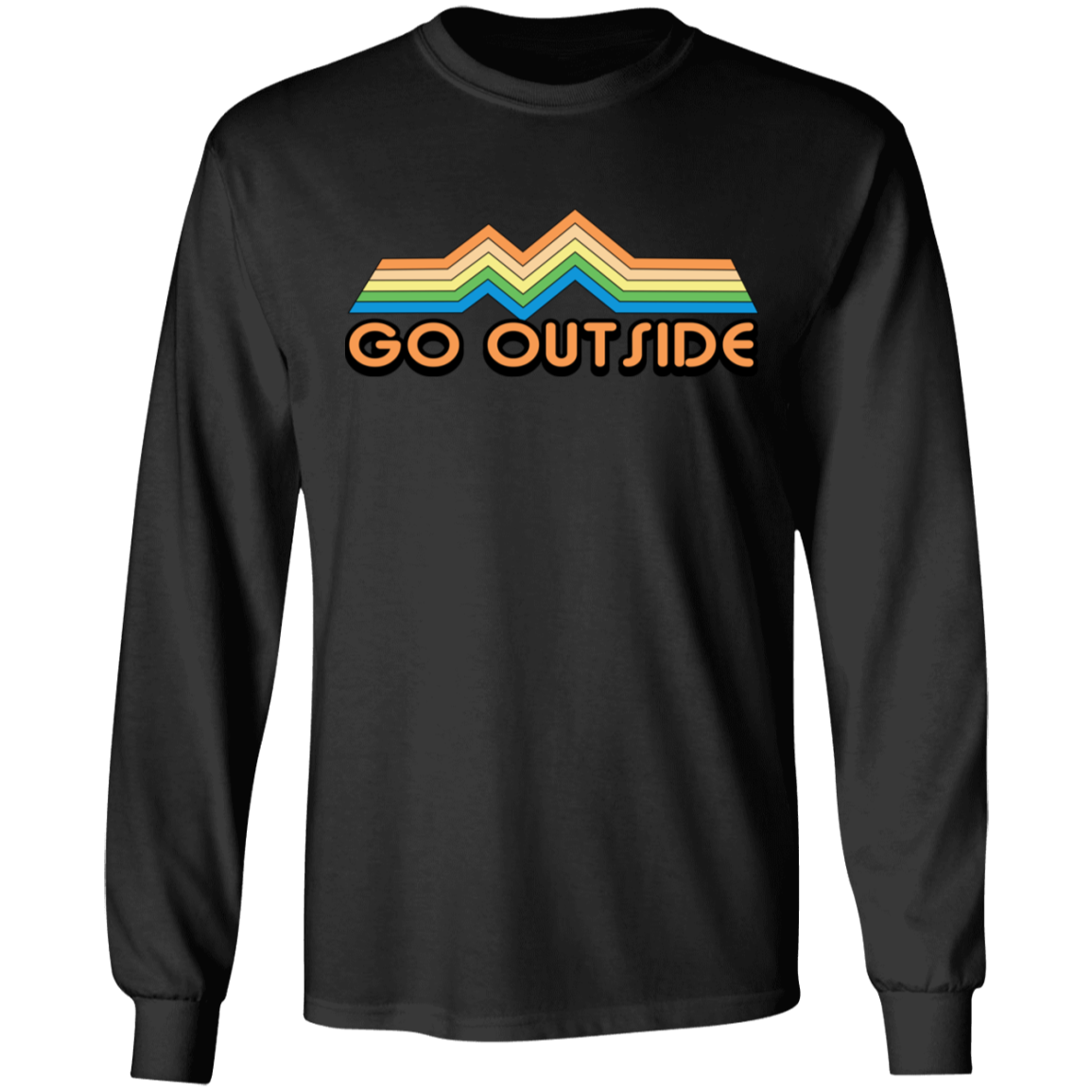 Go Outside Camping Nature Bright Long Sleeve T-Shirt