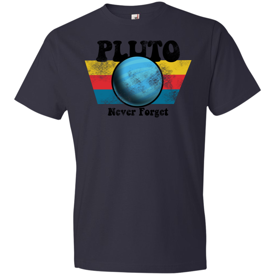 Youth Space Planet Pluto Vintage 80s Lightweight T-Shirt