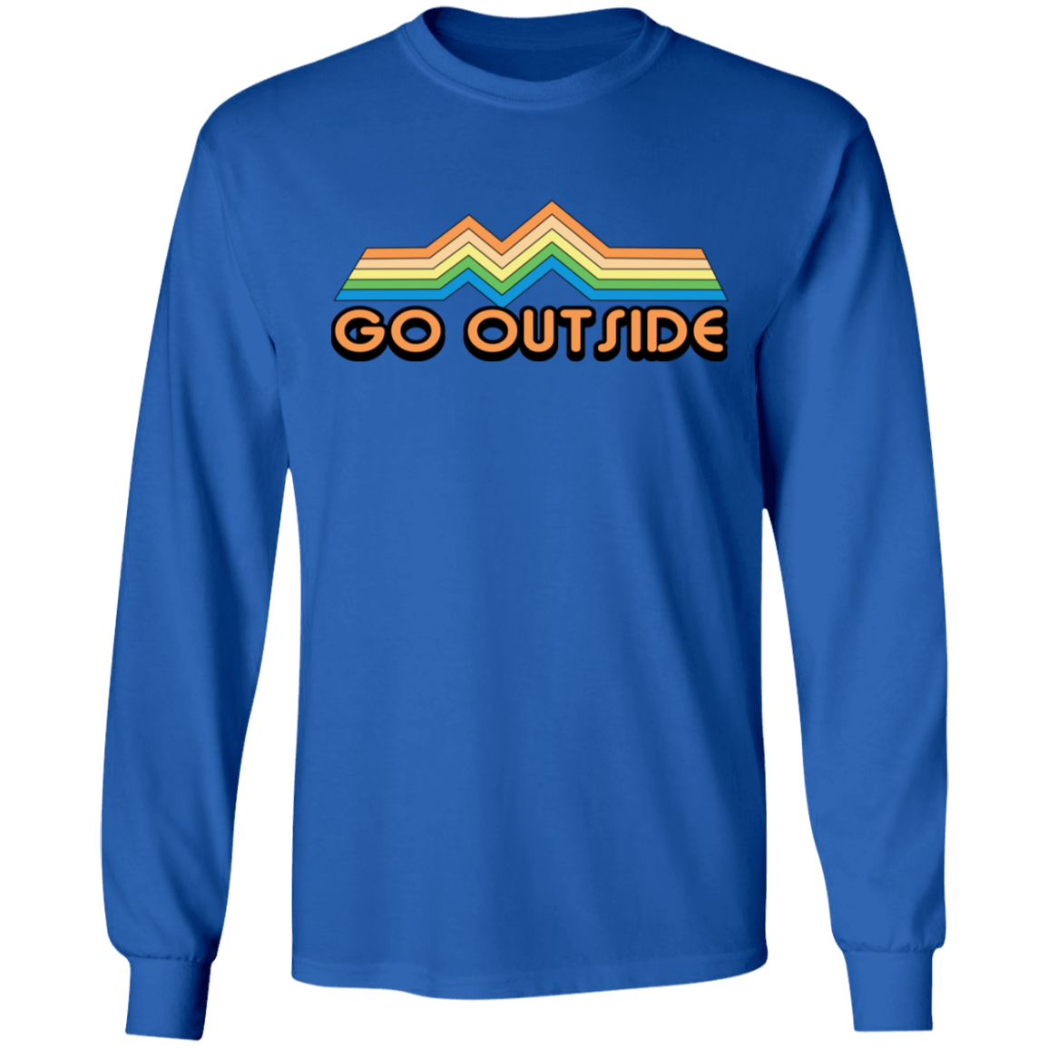 Go Outside Camping Nature Bright Long Sleeve T-Shirt