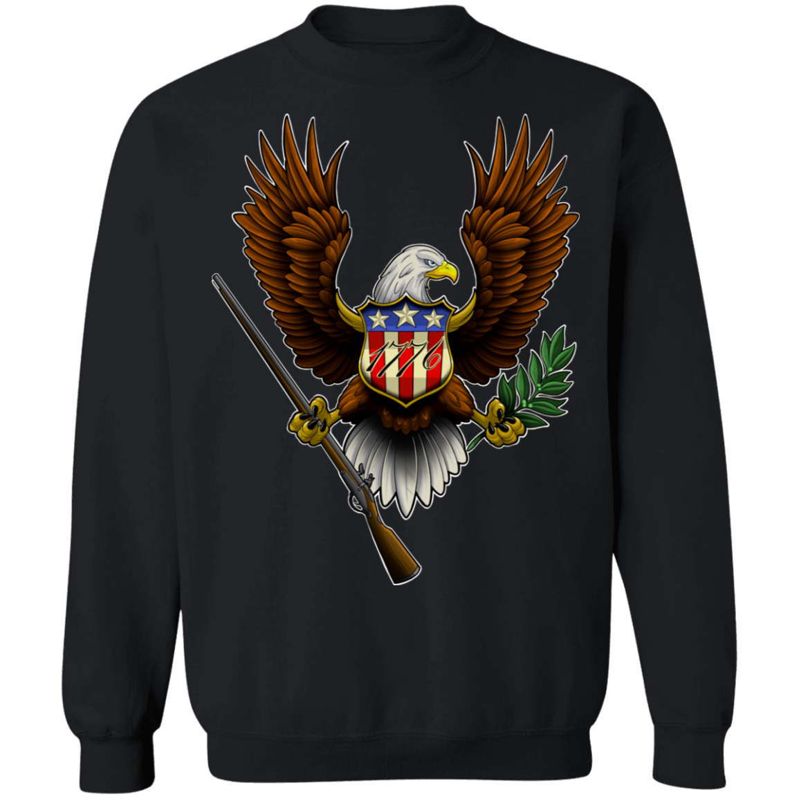 1776 American Bald Eagle Crewneck Sweatshirt