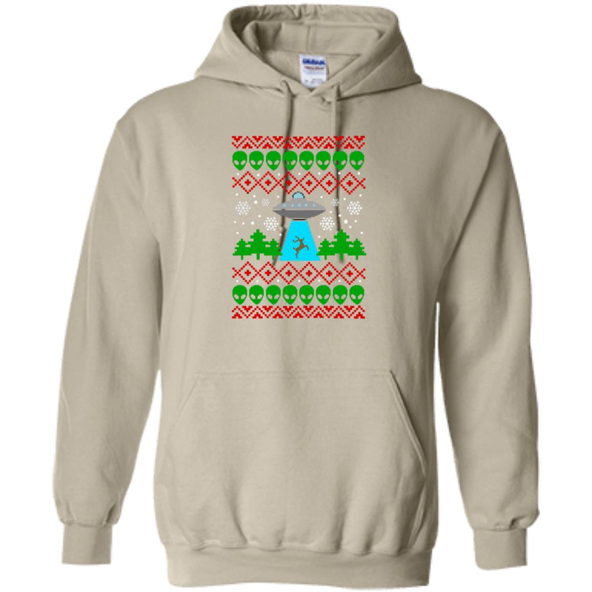 UFO Funny Christmas Pullover Hoodie