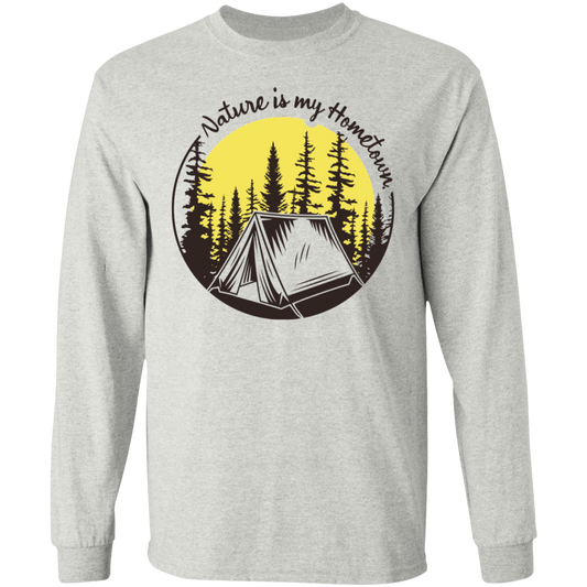 Nature Is My Hometown Camping Long Sleeve T-Shirt