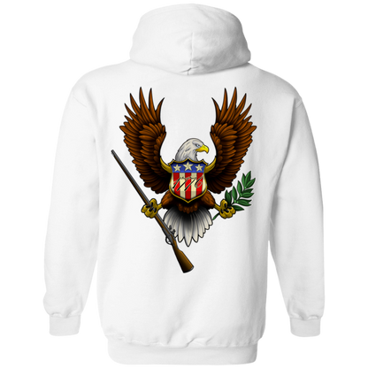 We the People American Bald Eagle 1776 Double Sided Pullover Hoodie