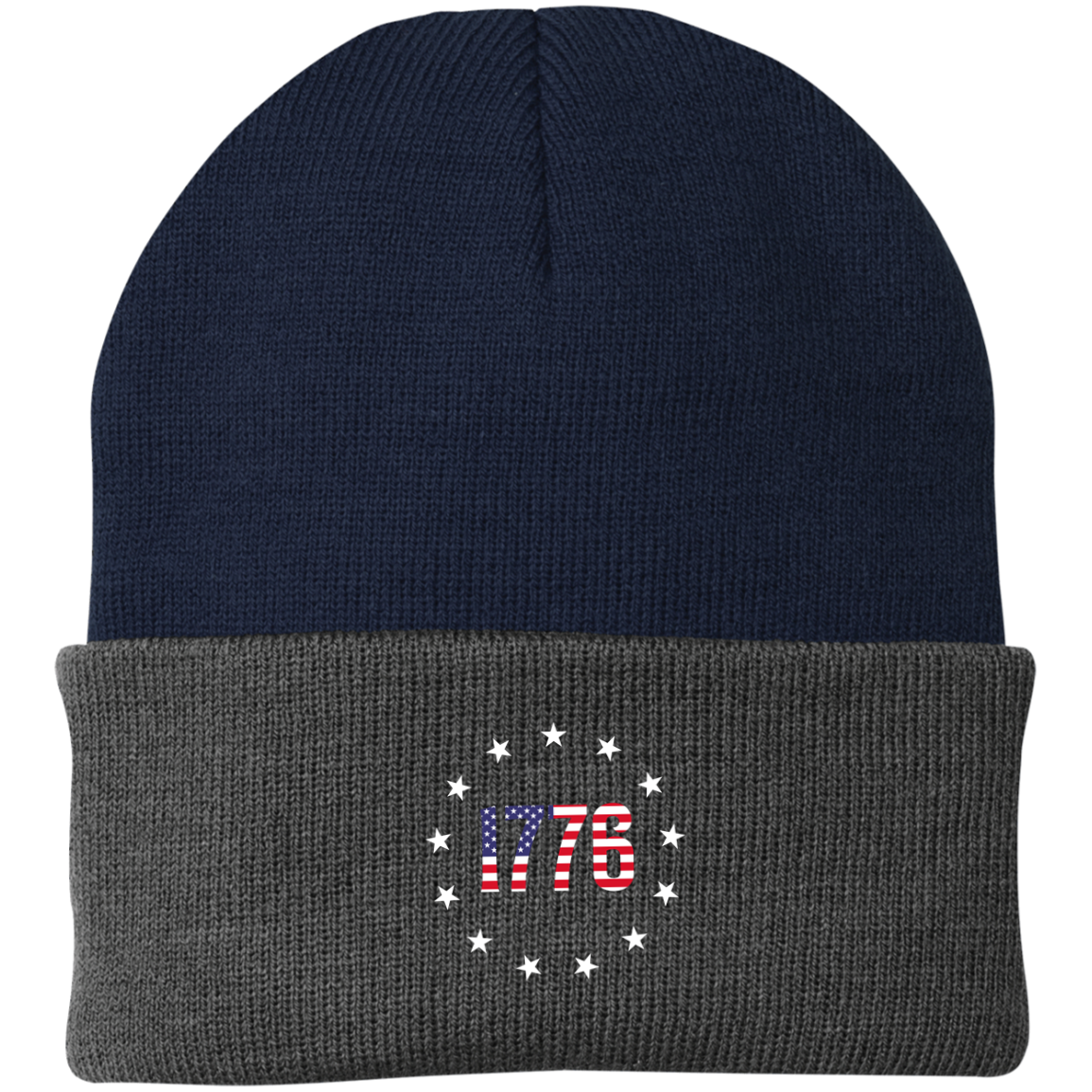 1776 Betsy Ross American Flag Beanie Cap