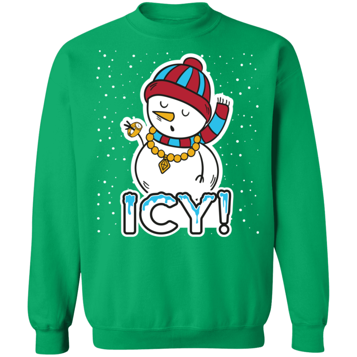 ICY! Snowman Ugly Christmas Crewneck Sweatshirt