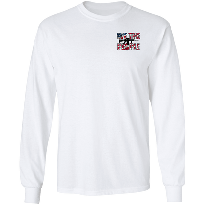 We the People American Bald Eagle 1776 Double Sided Long Sleeve T-Shirt