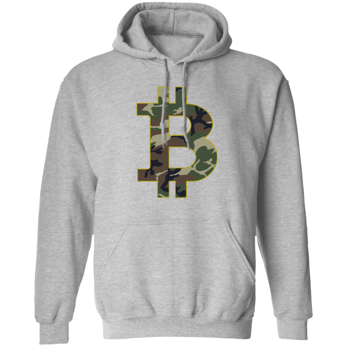 Camo Bitcoin Hodl Cryptocurrency BTC Pullover Hoodie