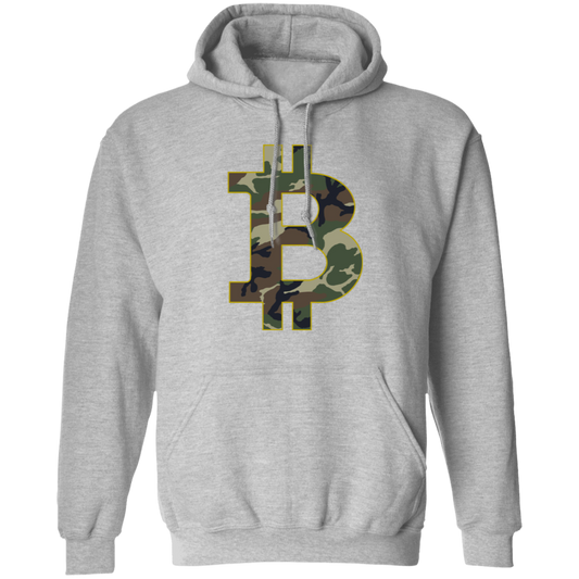 Camo Bitcoin Hodl Cryptocurrency BTC Pullover Hoodie