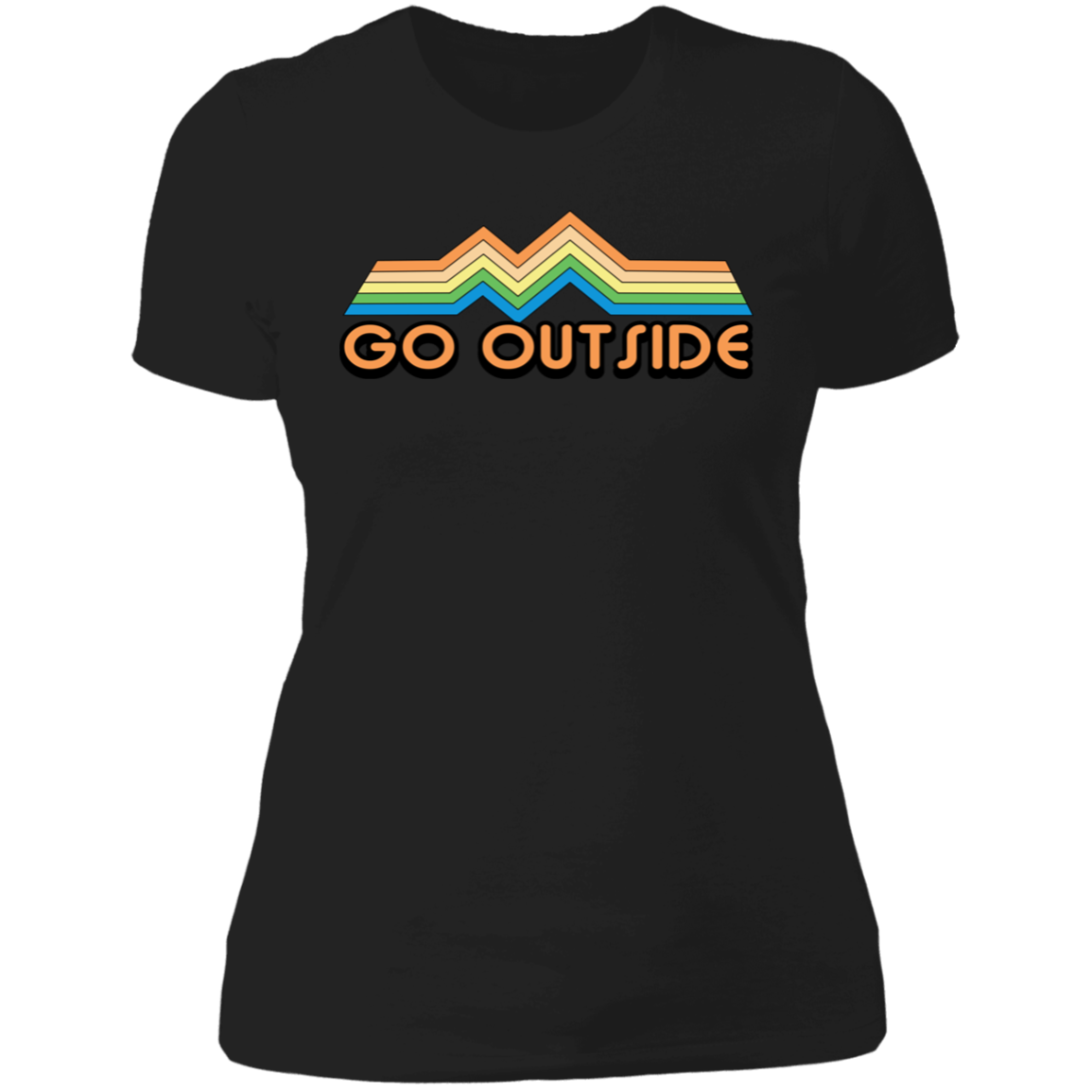 Go Outside Camping Nature Bright Women's T-Shirt