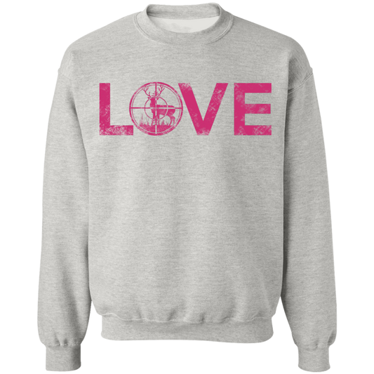 Love Hunting Hunter Pink Crewneck Sweatshirt