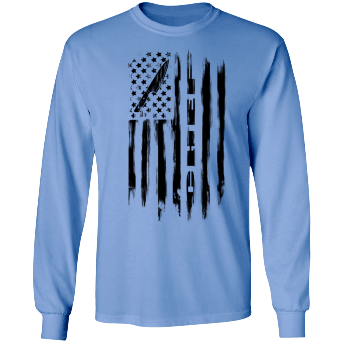 Chef Cook Culinary American Flag Long Sleeve T-Shirt