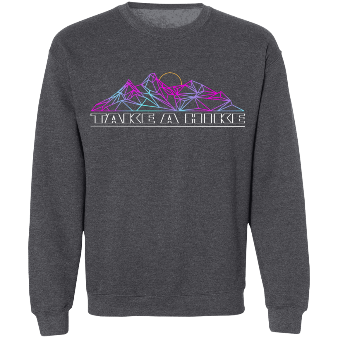 Take a Hike Abstract Camping Nature Crewneck Sweatshirt