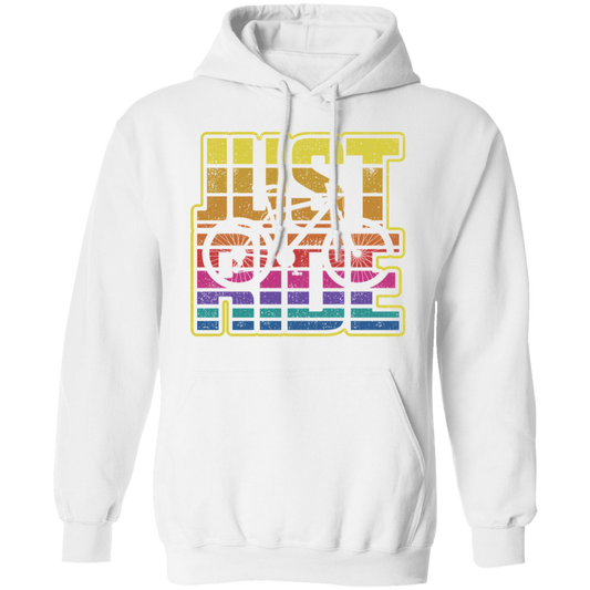 Just Ride Biking Mountain Bike Pullover Hoodie