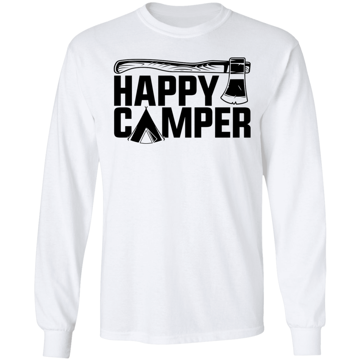 Happy Camper Camping Long Sleeve T-Shirt