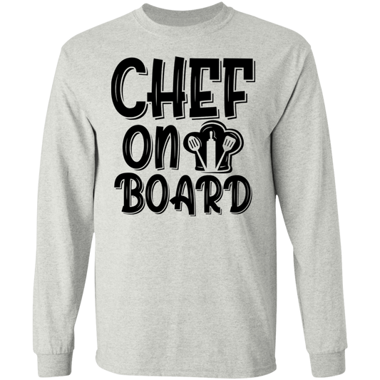 Chef On Board Cooking Long Sleeve T-Shirt