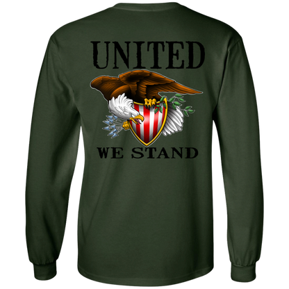 We the People United We Stand Double Sided Long Sleeve T-Shirt