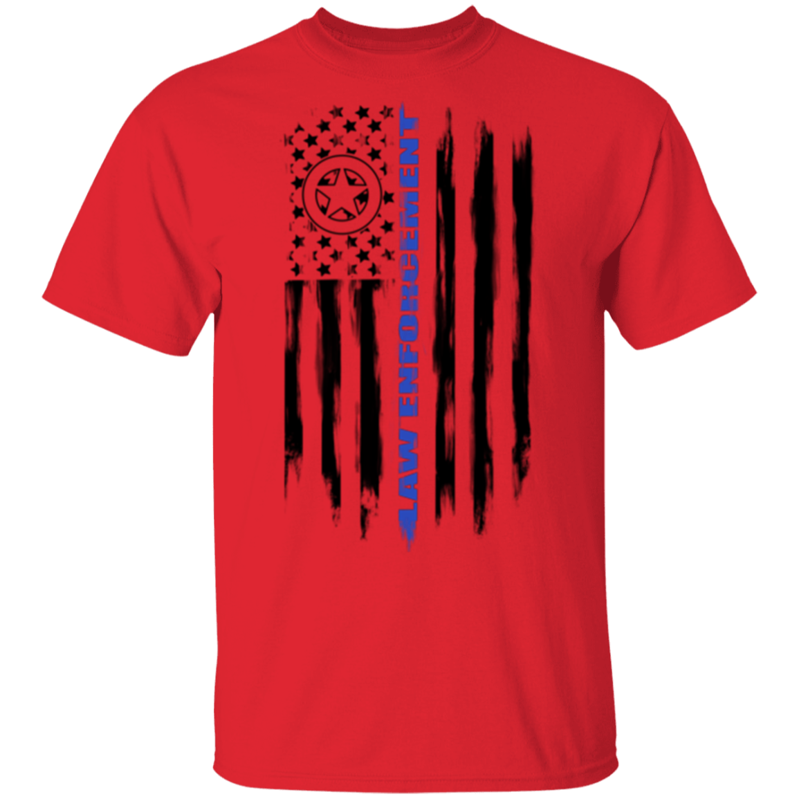 Law Enforcement Deputy Sheriff Police Officer Cop American Flag T-Shirt