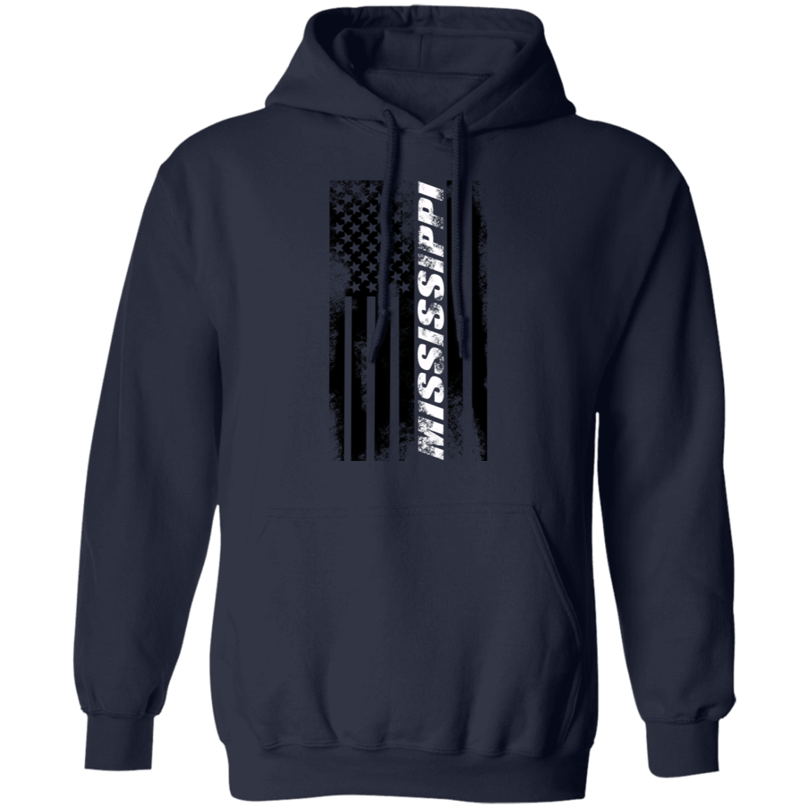Mississippi American Flag Pullover Hoodie