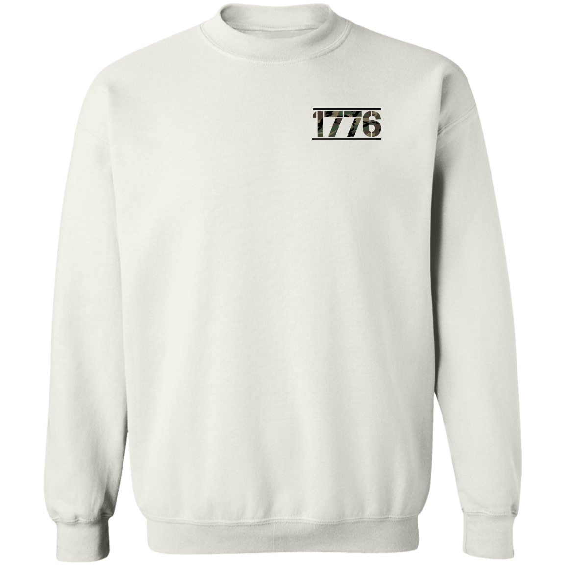 1776 American Bald Eagle Double Sided Crewneck Sweatshirt