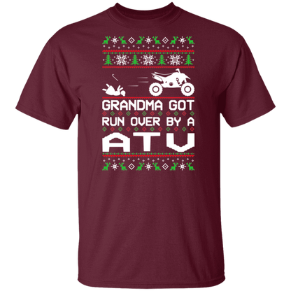 ATV 4-Wheeler Grandma Got Run Over  Ugly Christmas T-Shirt