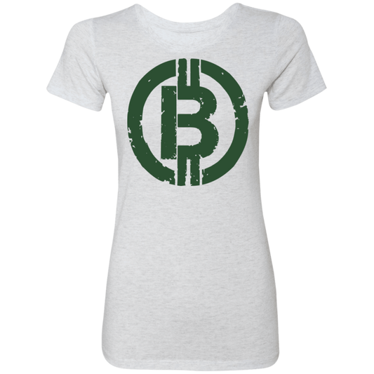 Military Green Bitcoin Hodl Cryptocurrency BTC Women's T-Shirt