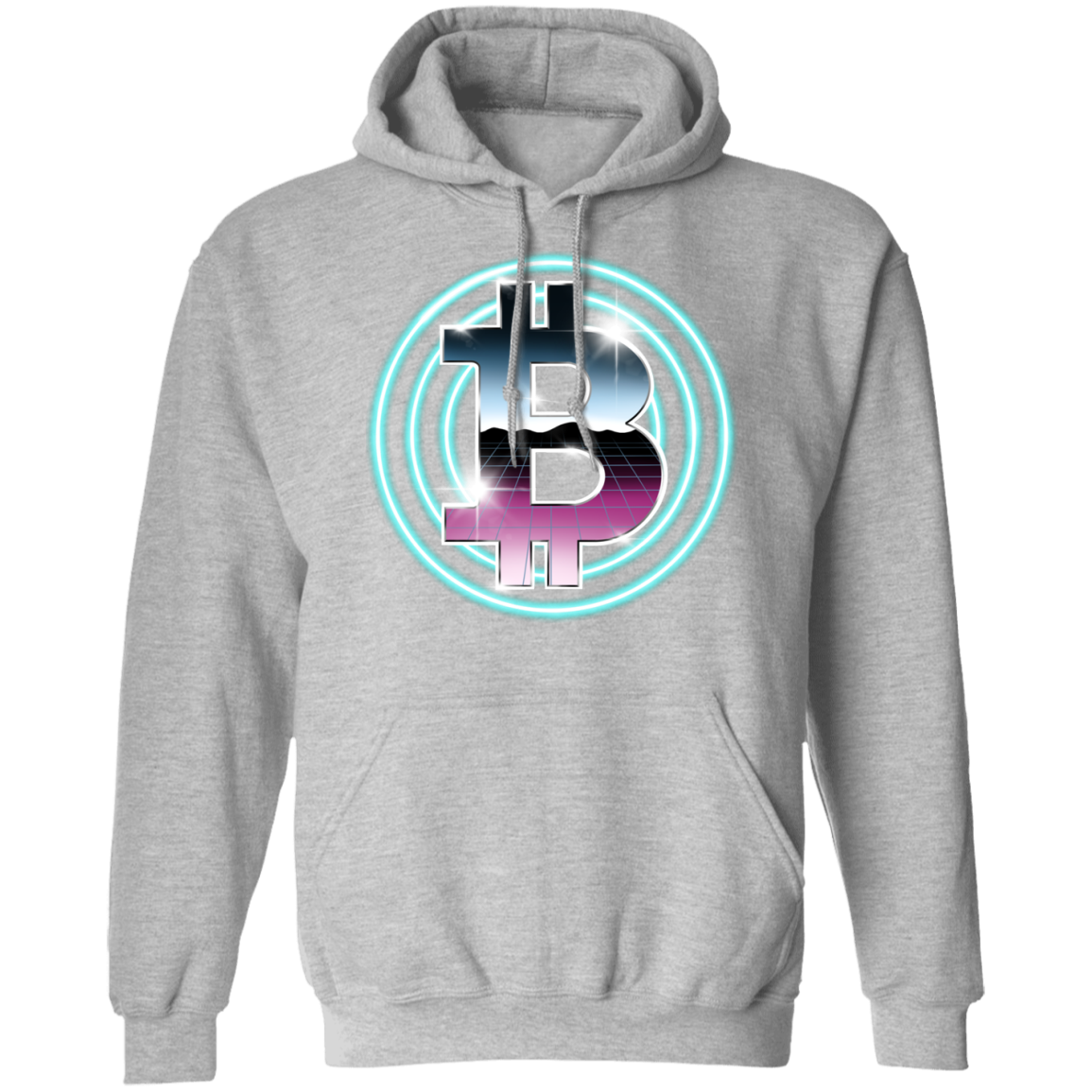 80's Retro Bitcoin Hodl Cryptocurrency BTC Pullover Hoodie