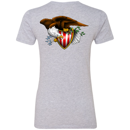 Patriot American Bald Eagle Women's Double Sided Boyfriend T-Shirt