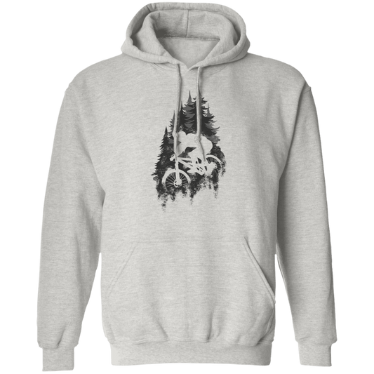 Mountain Biker Outdoors Pullover Hoodie