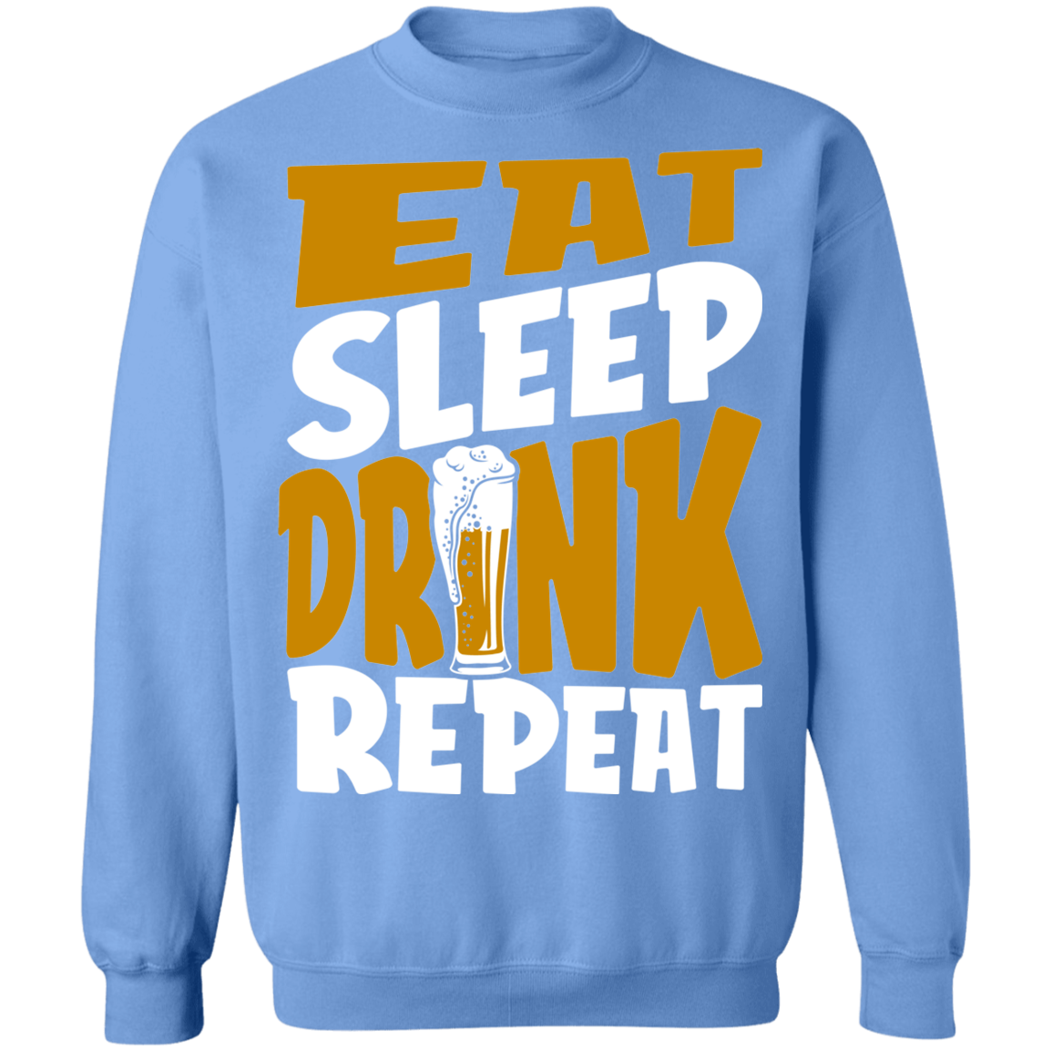 Water & Malt & Hops & Yeast Beer Crewneck Sweatshirt