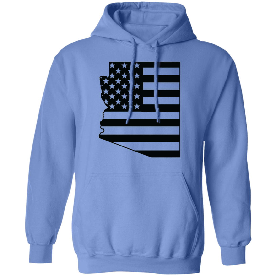 Arizona AZ State American Flag Pride Pullover Hoodie