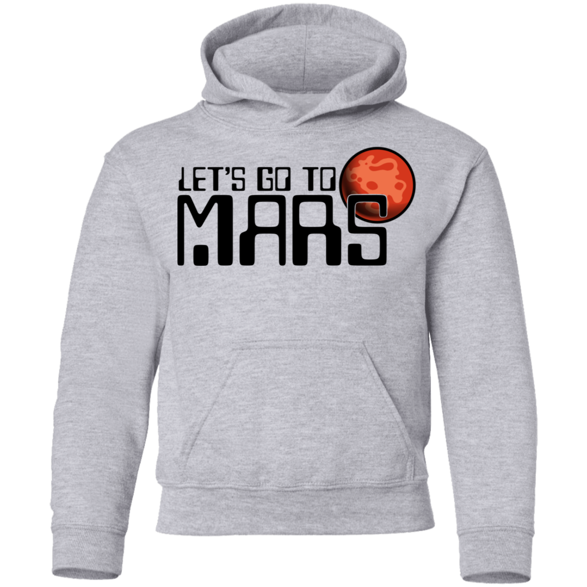 Youth Space Lets Go to Mars Pullover Hoodie