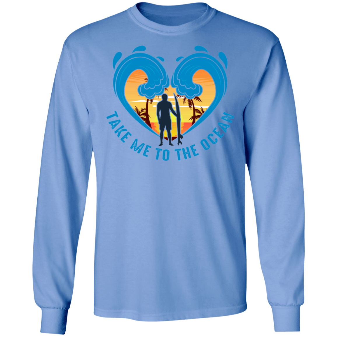 Take Me To The Ocean Beach Long Sleeve T-Shirt
